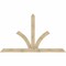 Ekena Millwork Richland Rough Sawn Timber Gable Bracket, Douglas Fir, 108"W x 63"H x 2"D x 6"F, 14/12 Pitch GBW108X63X0206RIC00RDF - alternate 1